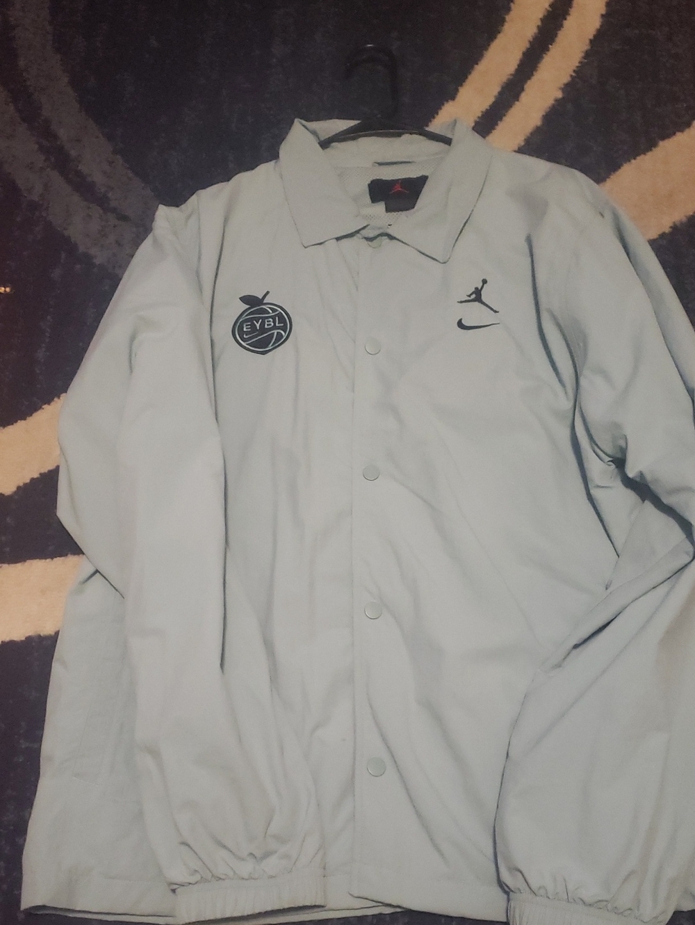 Jordan Light Blue EYBL Coach Windbreaker Jacket